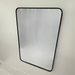 Valeria Black Full Length Wall Mirror With Curved Corners