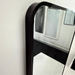 Valeria Black Full Length Wall Mirror With Curved Corners