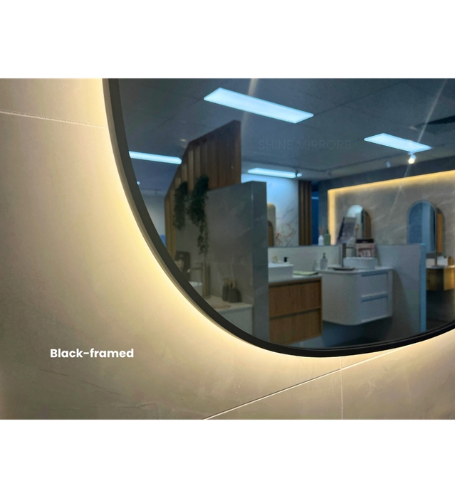 Valerie Horizontal Backlit LED Bathroom Mirror- Framed Options