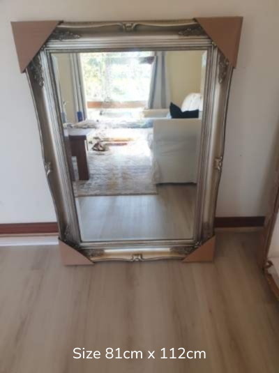 Venus Champagne Silver Large Wall Mirror