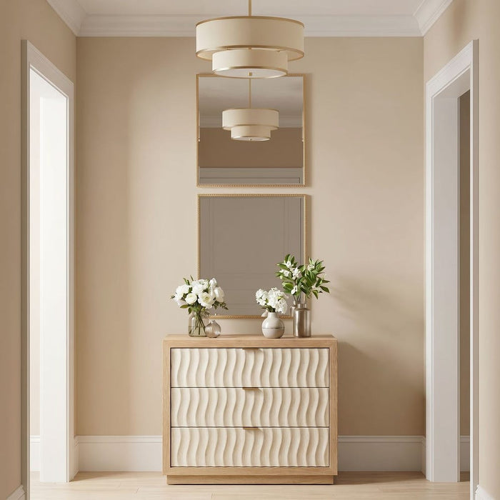 Winona Antique Gold Square Wall Mirror – Set of 2