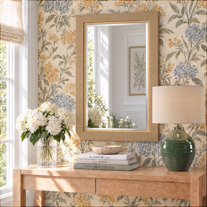 Bellemont Warm Gold Rectangular Wall Mirror
