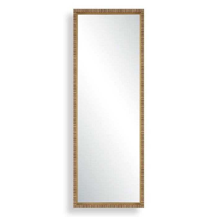 Penelope Warm Natural Rattan Full-Length Wall Mirror