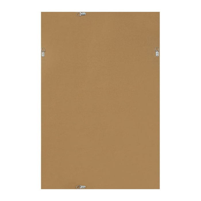 Waverly Chocolate Faux Leather Wall Mirror