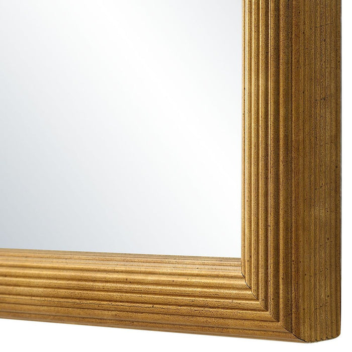 Cypria Antique Gold Arched Wall Mirror