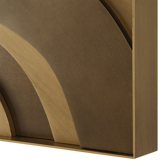 Uttermost Golden Terrain Wood Wall Decor, Set of 2