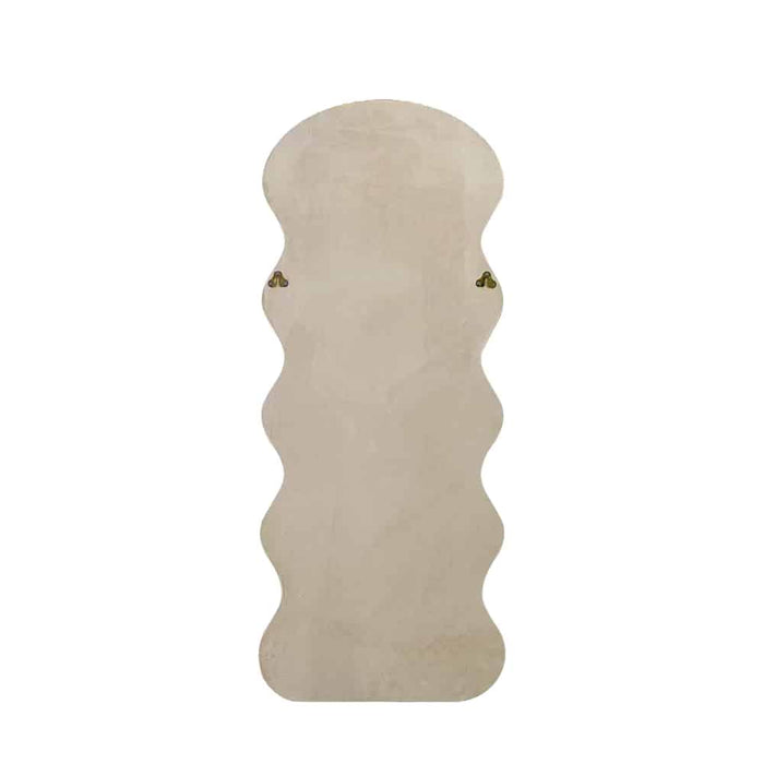 Wennie Beige Velvet Full Length Mirror
