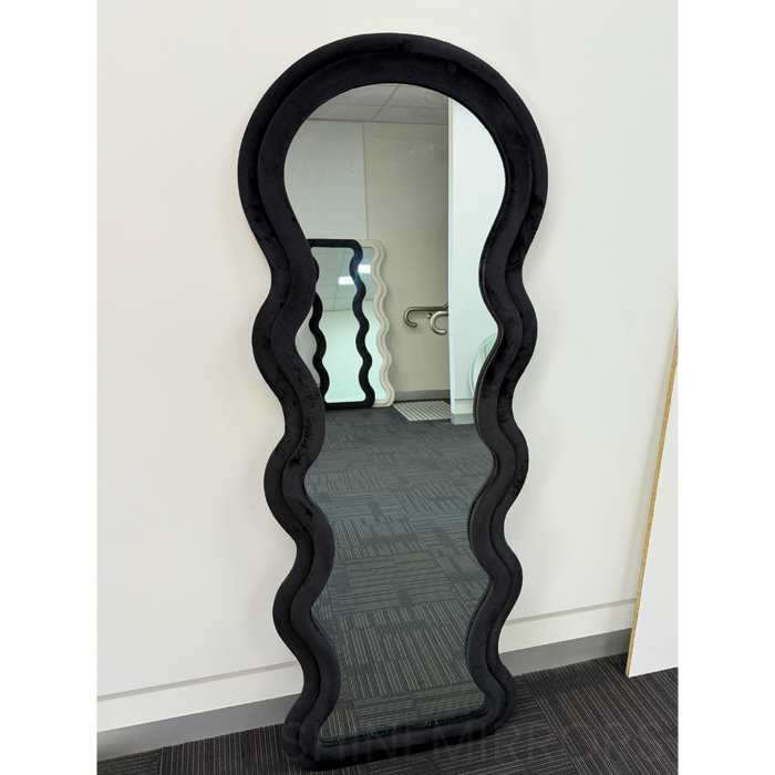 Wennie Black Velvet Full Length Mirror