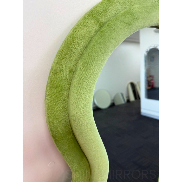 Wennie Green Velvet Full Length Mirror