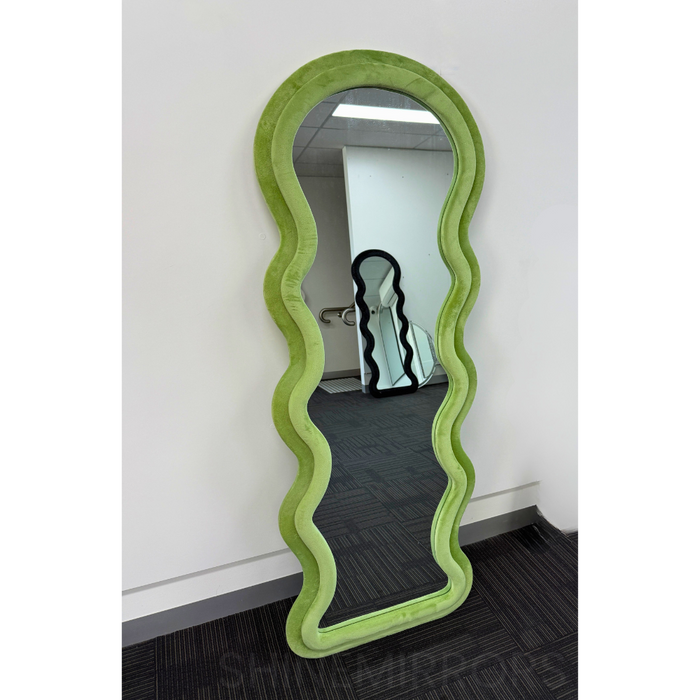 Wennie Green Velvet Full Length Mirror