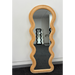 Wennie Orange Velvet Full Length Mirror