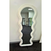 Wennie White Velvet Full Length Mirror