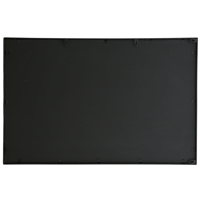 Carolina 3-Panel Black Iron Frame Window Wall Mirror