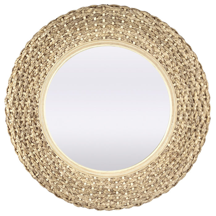 Alden Woven Rattan Wall Mirror