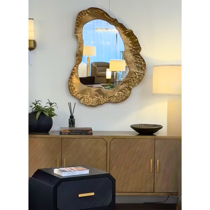 Yeda Gold Wall Mirror