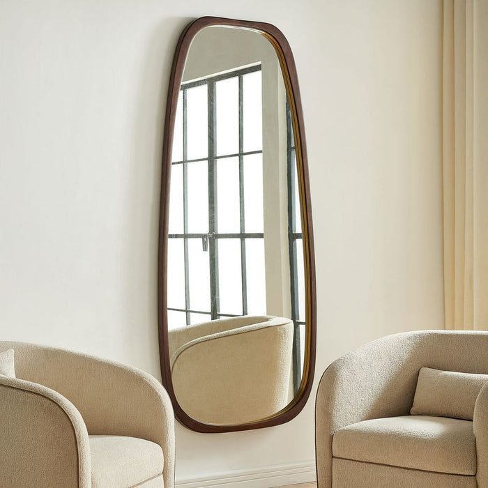 Uttermost Zachari Dark Walnut Wooden Frame Tall Mirror