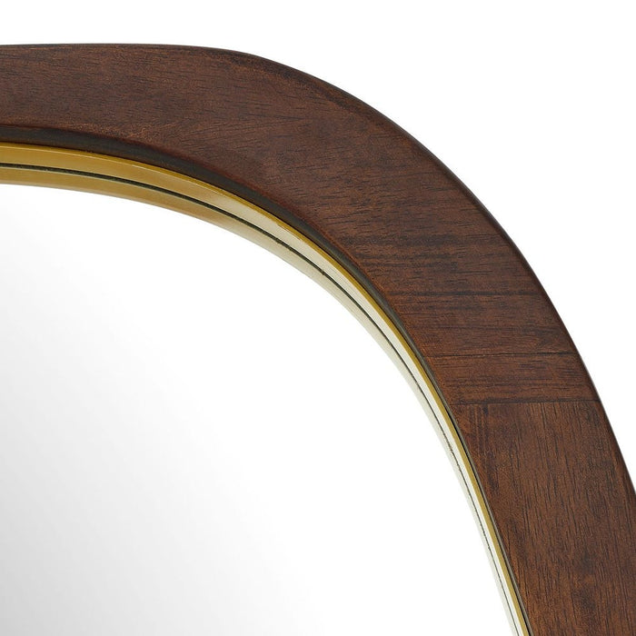 Uttermost Zachari Dark Walnut Wooden Frame Tall Mirror