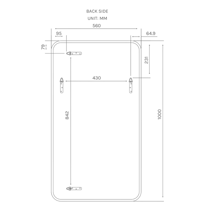 Zoe Brushed Nickel Rectangle Mirror