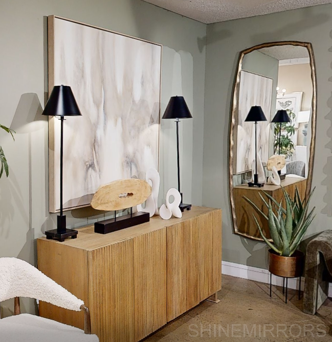 Uttermost Adair Antique Brass Tall Mirror