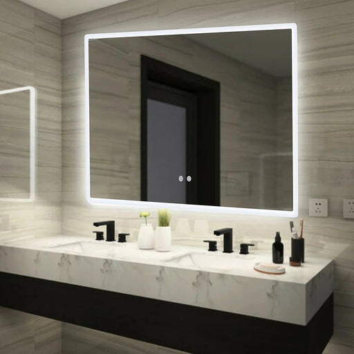 Adras Bathroom Vanity Frontlit LED Mirror Medium: 100cm H x 70cm (horizontal display)