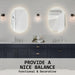 Alora LED Backlit Oval Frameless Small Bathroom Mirror