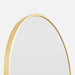 Amber Full Length Satin Brass Arch Wall Mirror