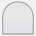 Amber Matt Black Arch Mirror