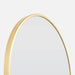 Amber Satin Brass Arch Mirror