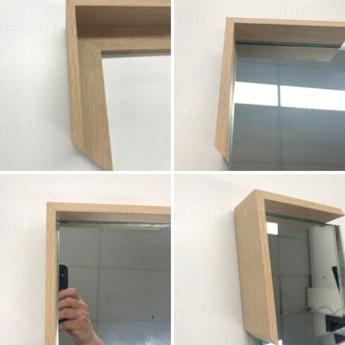 Andre Oak Timber Box Framed Mirror