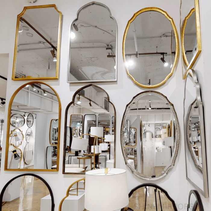 Athena Silver Oval Wall Mirror