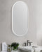 Avid Matte White Oval Wall Mirror