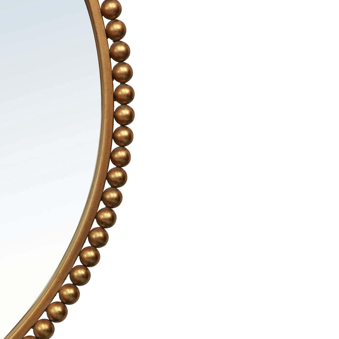 Bethan Round Gold Wall Mirror