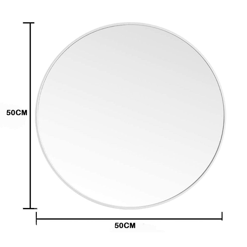 Bridie Round White Wall Mirror — SHINE MIRRORS AUSTRALIA