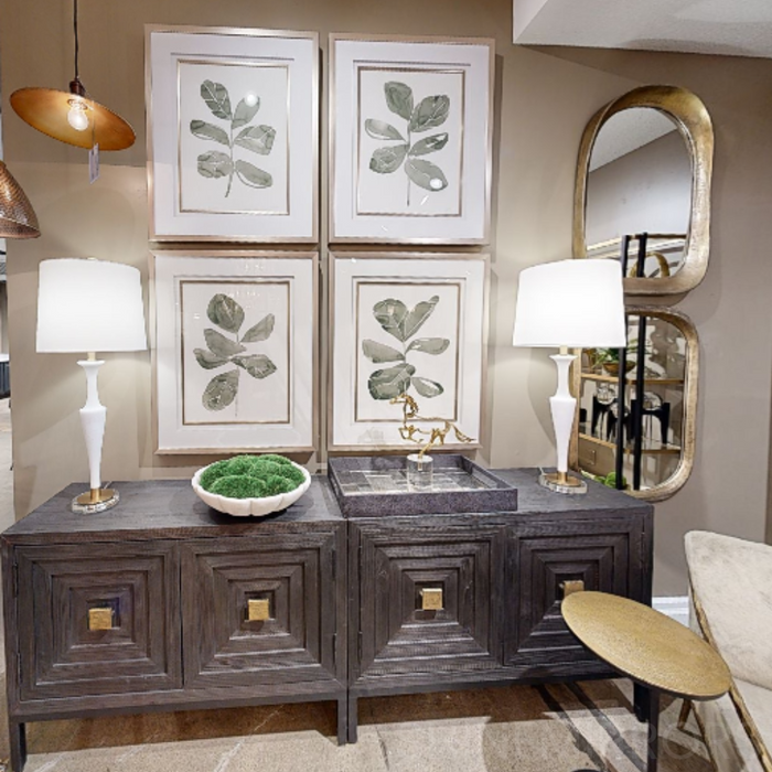 Uttermost Malone Antique Brass Wall Mirror