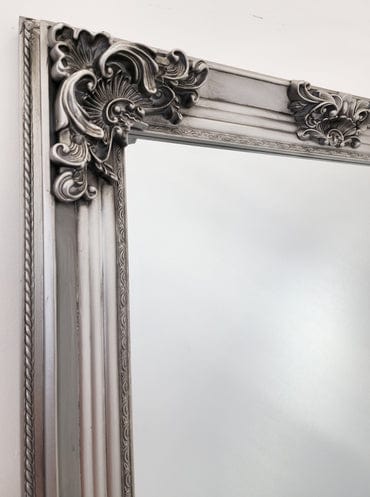 Brigette Ornate Silver Wall Mirror