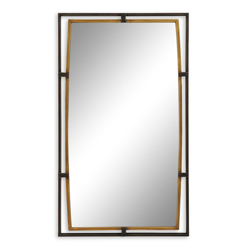 Brizo Antiqued Gold Wall Mirror — SHINE MIRRORS AUSTRALIA
