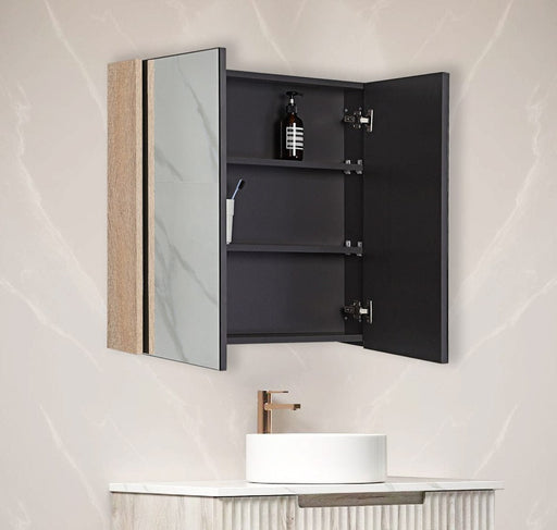 Burke Brown Shaving Bathroom Mirror Cabinet
