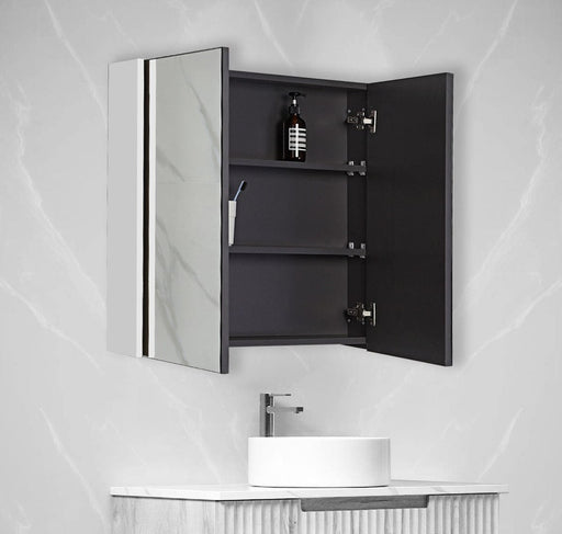 Burke Gloss White Shaving Bathroom Mirror Cabinet