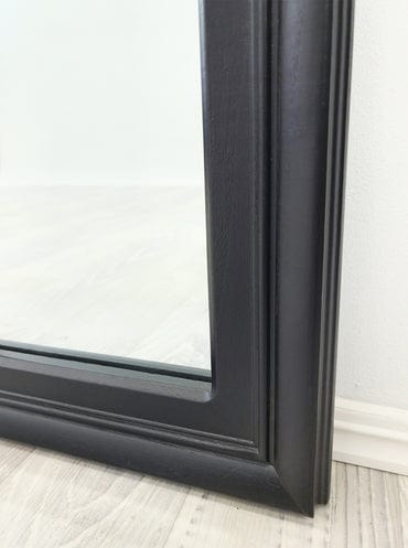 Carl Window Black Full Length Mirror