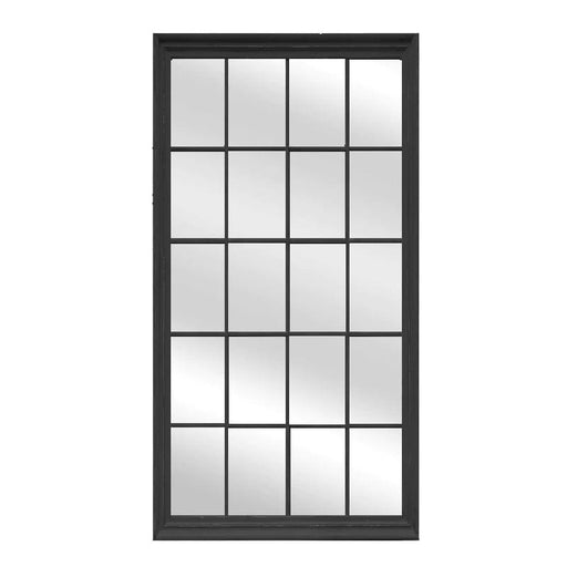 Carl Window Black Full Length Mirror- Extra Large