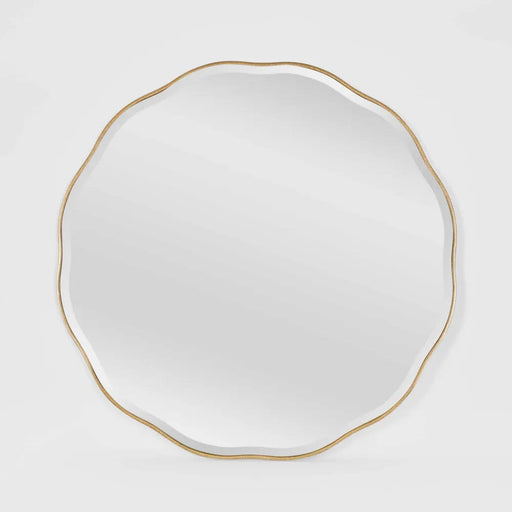 Carrie Scallop Gold Wall Mirror