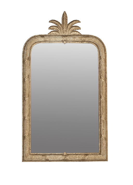 Chantal Arched Gold Leaf Wall Mirror