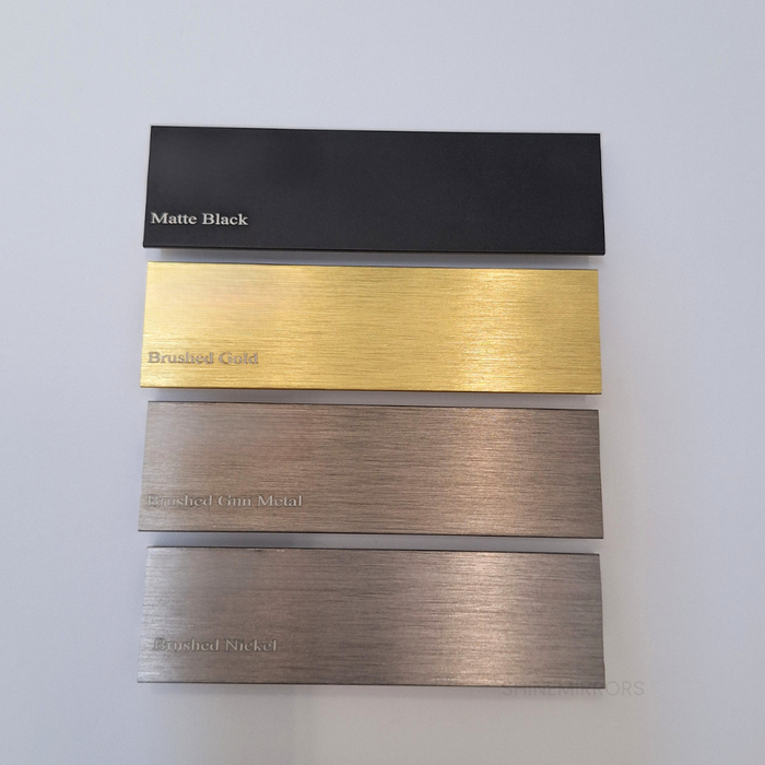 Dario Framed Rectangle Frontlit and Backlit LED Mirror - Touch Button Type - Frame Colour Options