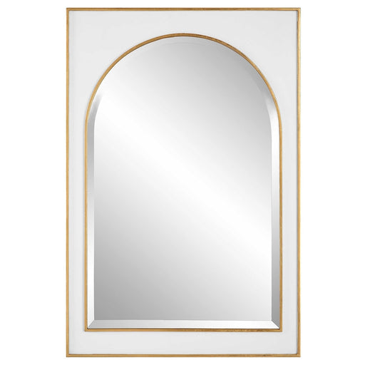 Crisanta Arch Gold Wall Mirror