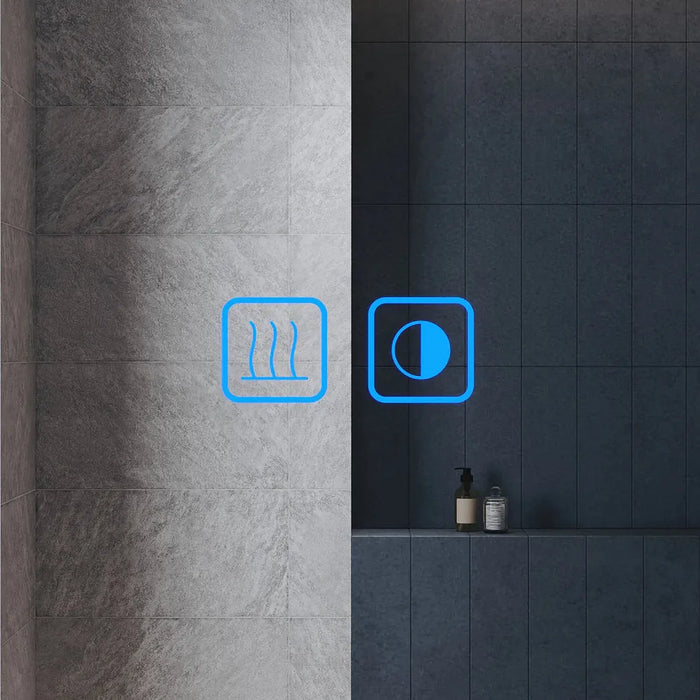 Arzen LED Bathroom Wall Mirror With Glass Shelf