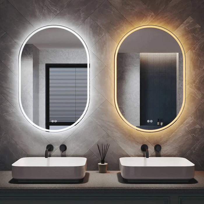 Antolin Pill-Shaped LED Bathroom Wall Mirror