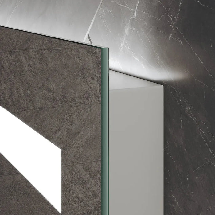 Arzen LED Bathroom Wall Mirror With Glass Shelf