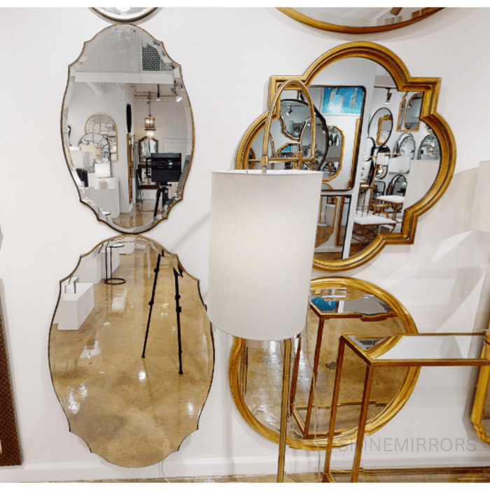 Darrion Gold Round Wall Mirror