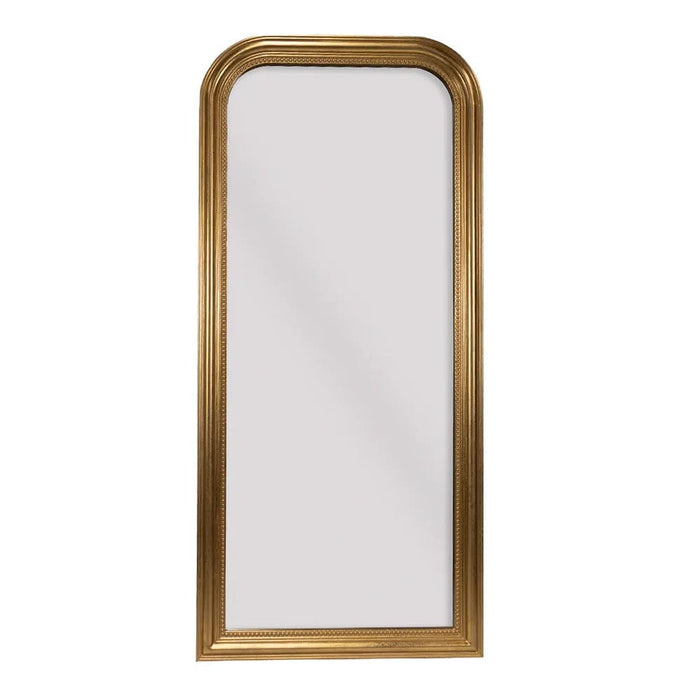 Keira Gold Leaf Arched Floor Mirror — SHINE MIRRORS AUSTRALIA