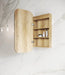 Delfina Natural Oak LED Frontlit Mirrored Bathroom Shaving Cabinet